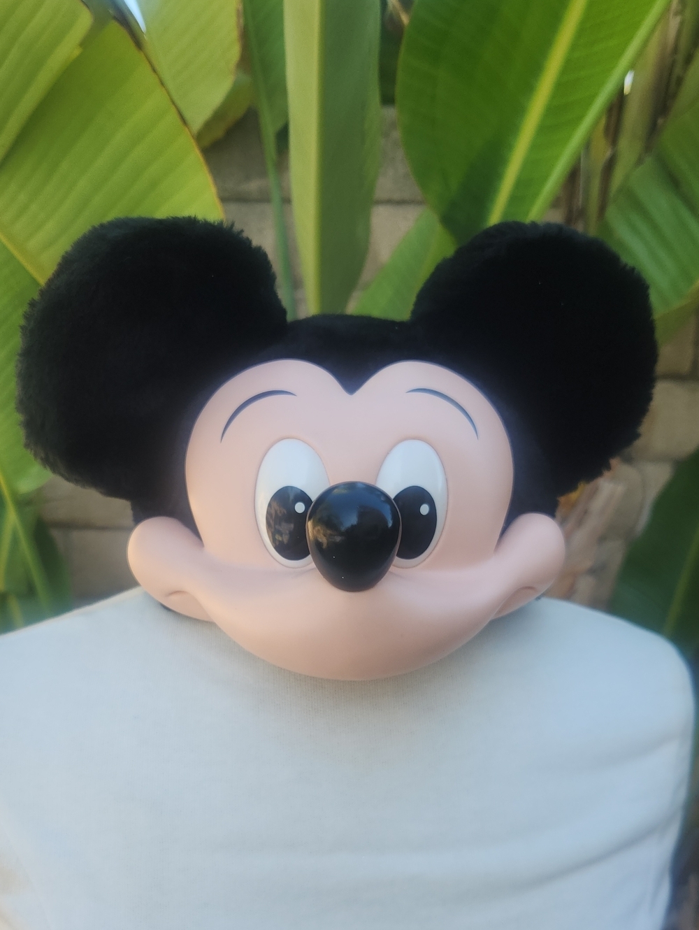 Vintage Disney Mickey Mouse 3D Plastic Face Snapback Hat